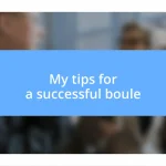 My tips for a successful boule